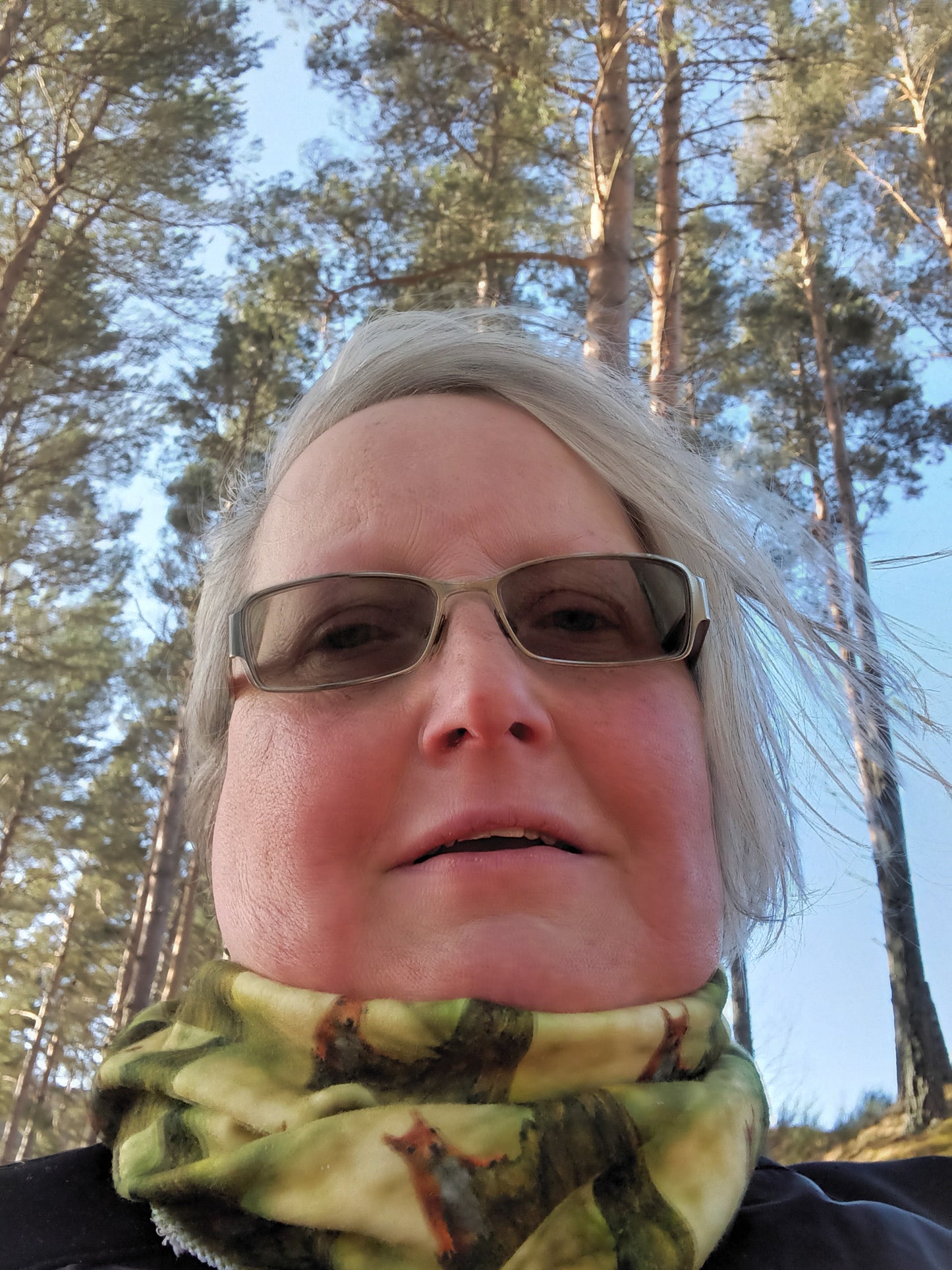 Cute Red Squirrel Snood. Neck gaiter.Warm.soft. Eco-friendly.  Eco Fleece. Ellen.