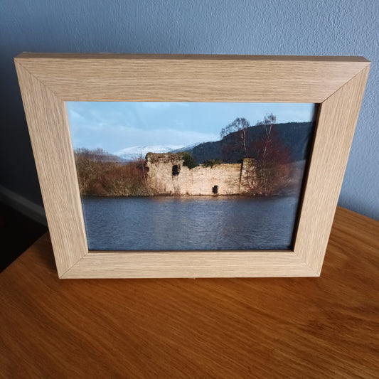 Castle. Loch An Eilein. 9 x 7