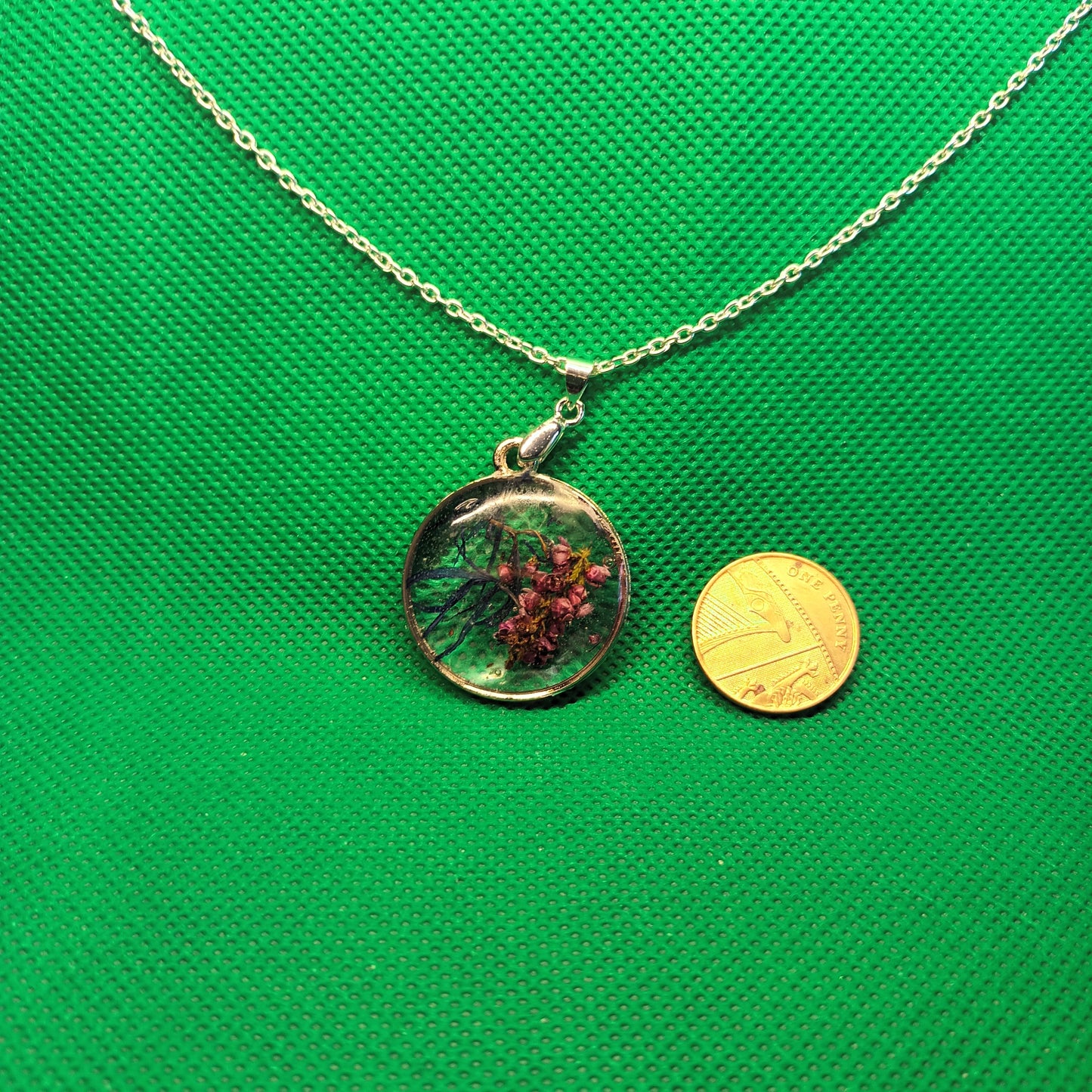 Highland Heather and Cornflower Necklace