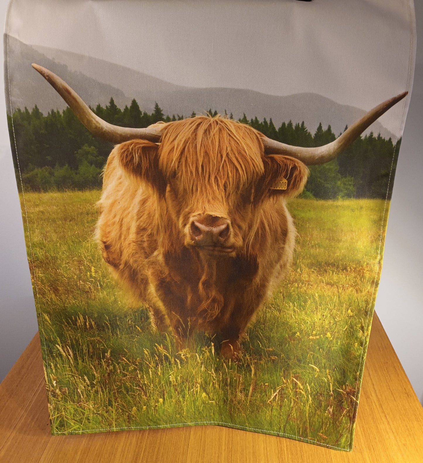 Highland Cow, Glen Feshie.Teatowel, Cotton , Eco-friendly.