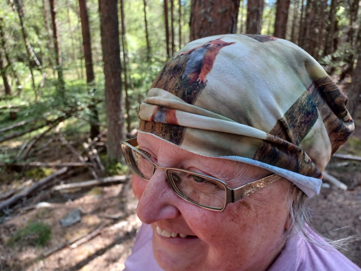 Cute Red Squirrel Jersey snood (neck gaiter)