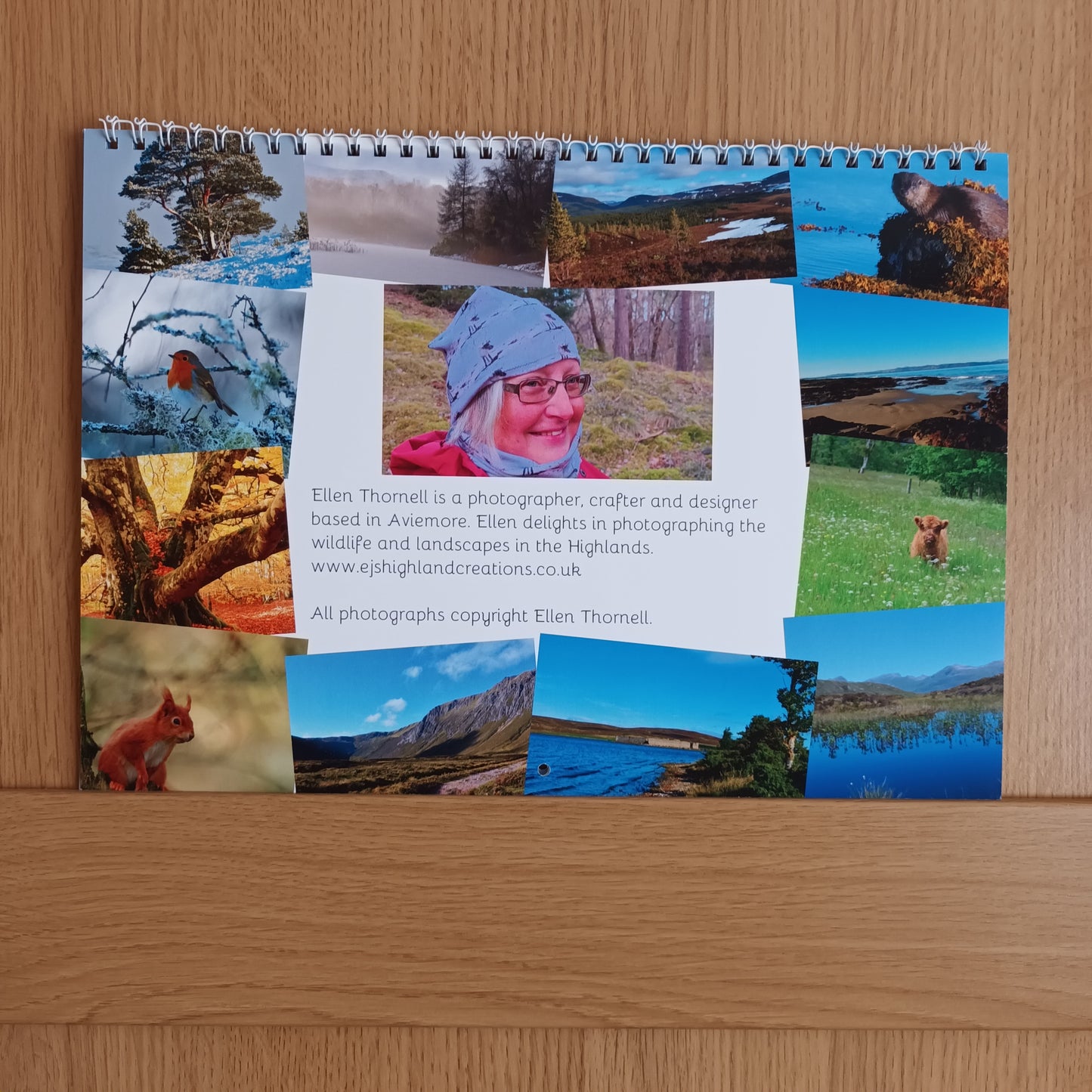 Back cover. Calender