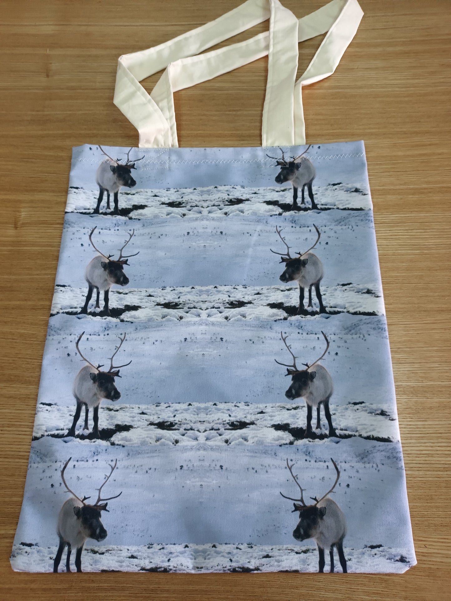 Cute Reindeer (Morven) Canvas Tote Bag (Beach Bag)