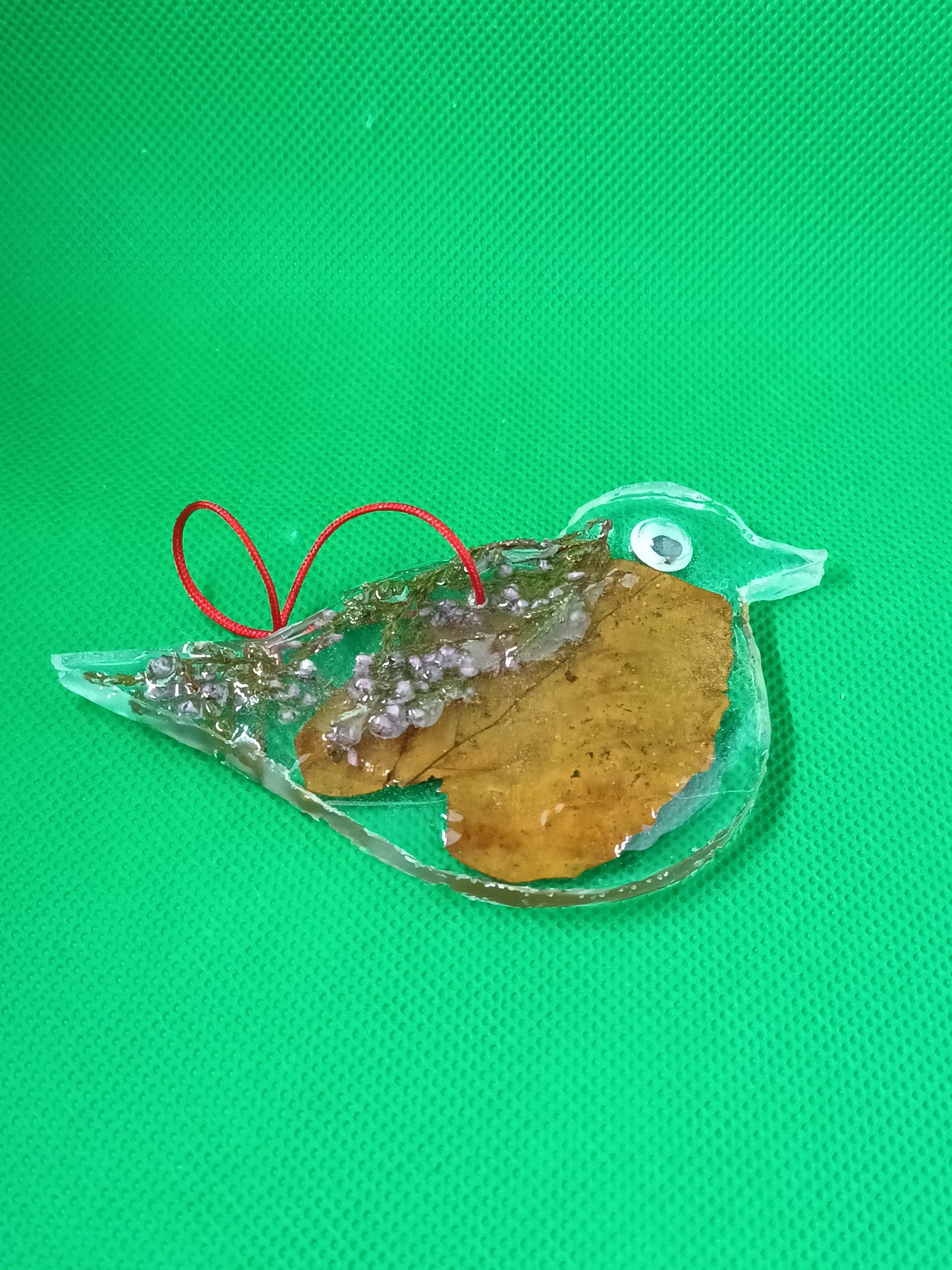 Double Sided Cute Robin  hanging Christmas Decoration