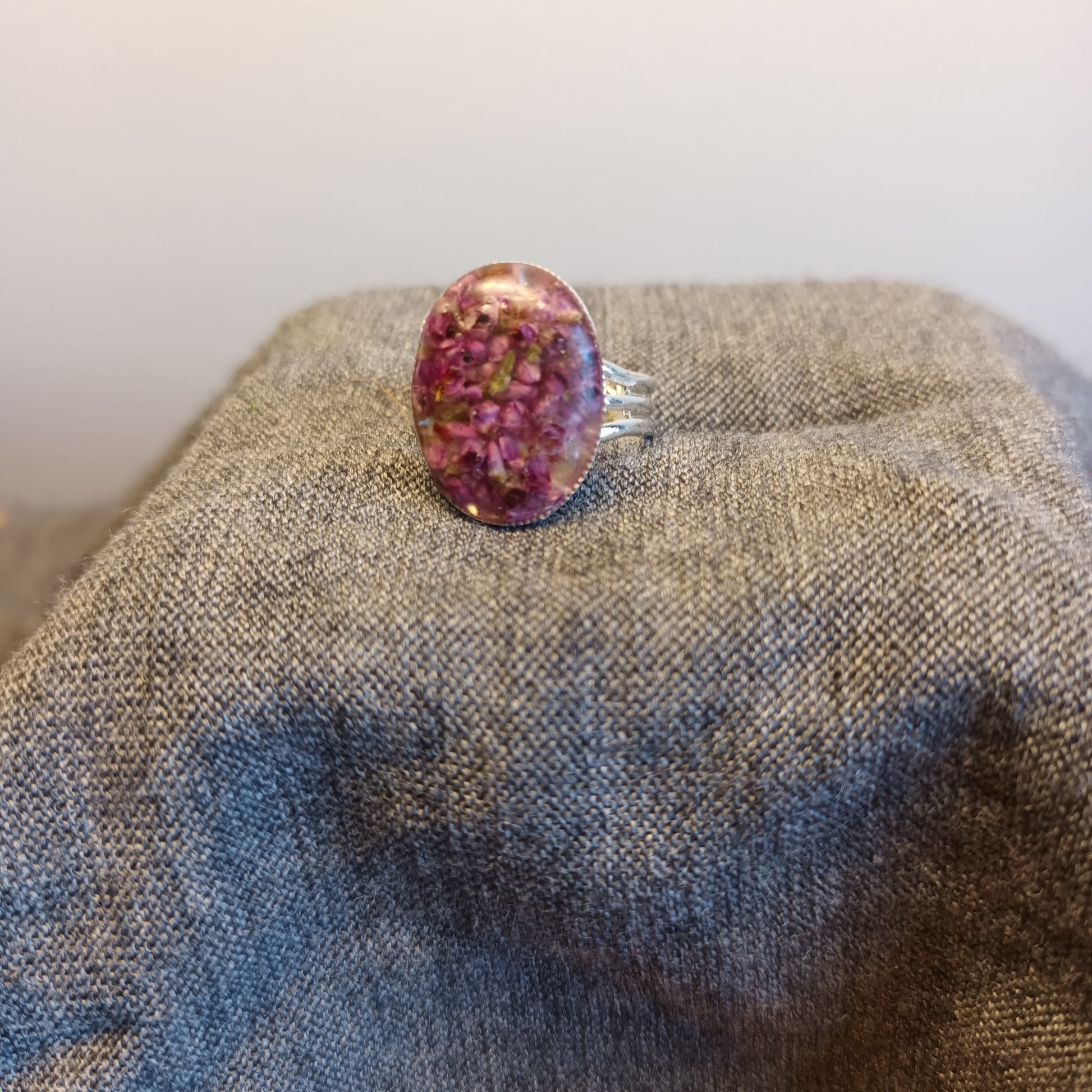 Heather. Purple. Highlands. Scotland.  Adjustable ring