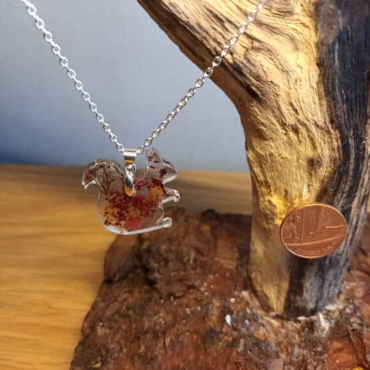 Red Squirrel.  Highlands Scotland. Pendant.  Necklace