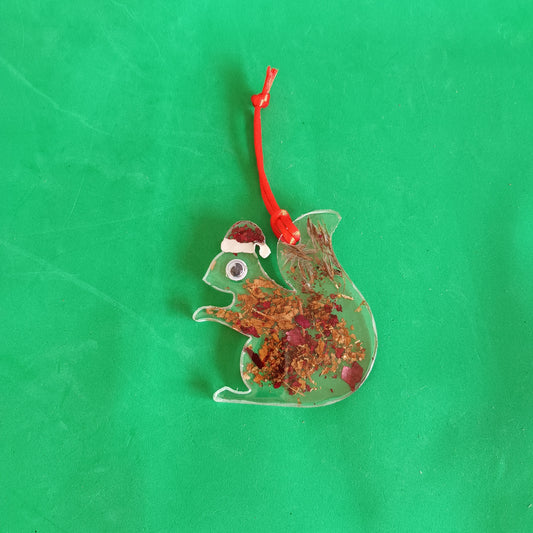 Red Squirrel , Christmas decorations 