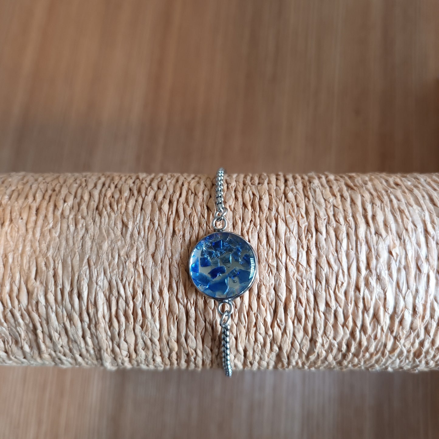 Cornflower (Blue) Seaglass Gem Bracelet