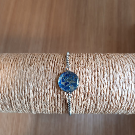 Cornflower (Blue) Seaglass Gem Bracelet