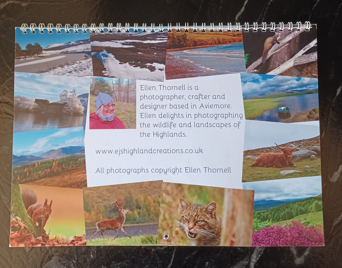 EJ's Highland Creations Premium Quality 2027 Calendar.