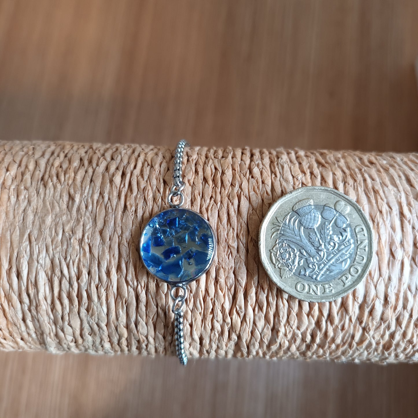 Cornflower (Blue) Seaglass Gem Bracelet