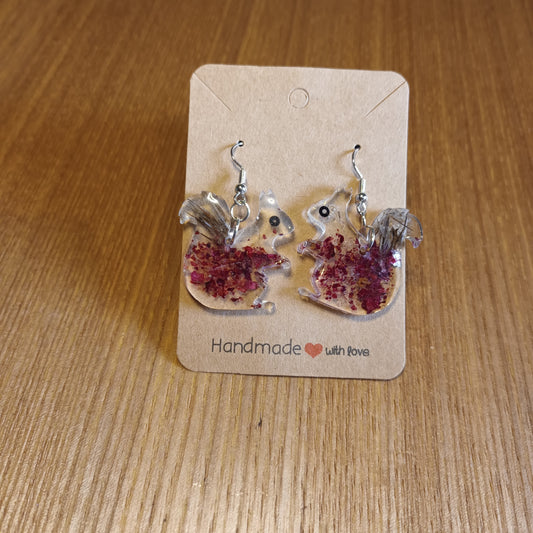 Red Squirrel earrings 