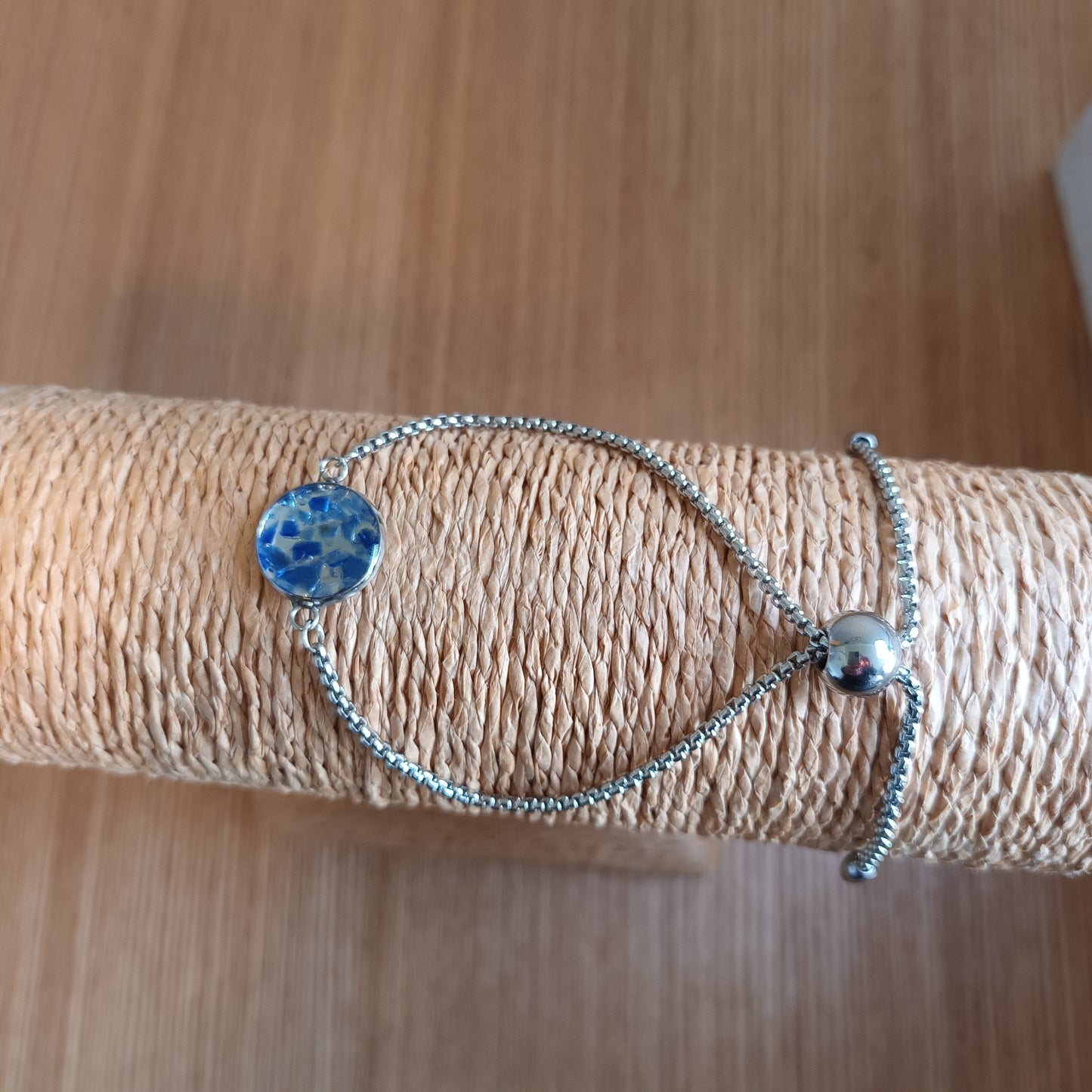 Cornflower (Blue) Seaglass Gem Bracelet