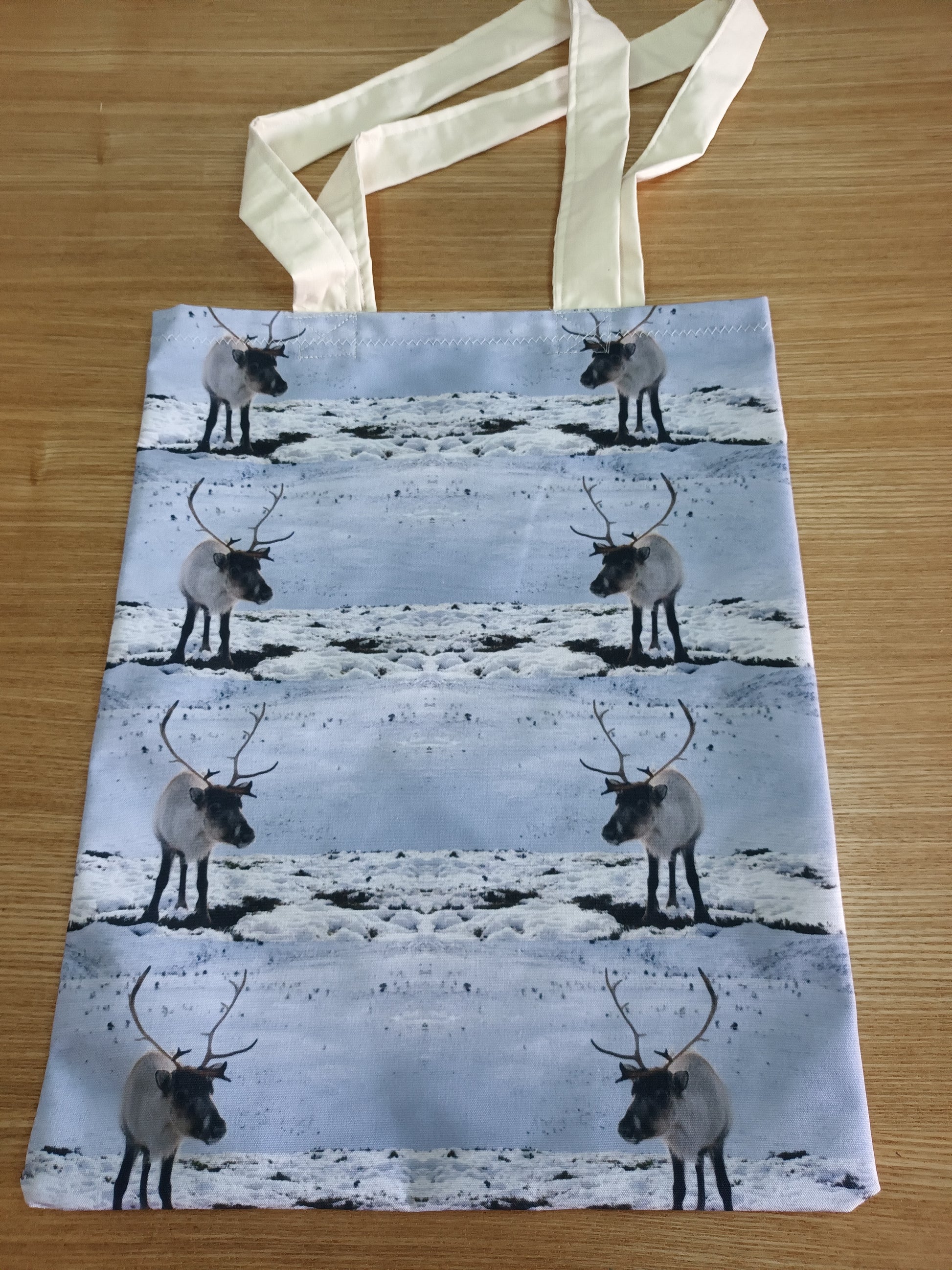  Cute Reindeer (Morven) Canvas Tote Bag (Beach Bag)